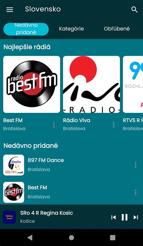 Radio Slovakia (Android) software credits, cast, crew of song